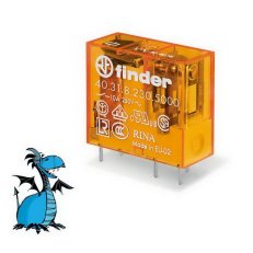 Relé, DIN/PS, 1P/10A, 110V AC FINDER 40.31.8.110.0000