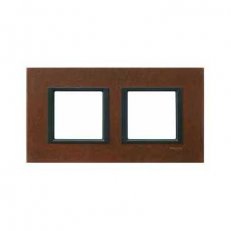 Schneider MGU68.004.7A3 Krycí rámeček Class dvojnásobný, Corten Steel Oxyde