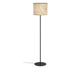 Stojací svítidlo EGLO BUTTERBURN 1xE27 černá/béžová s břízovými listy 1X25W IP20