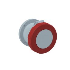 ABB Zásuvka vestavná přímá 4p. 125 A IP67 6 h šedá-červená 3125RU6W