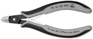 Přesné boční štípací kleště na elektroniku ESD 125 mm KNIPEX 79 12 125 ESD