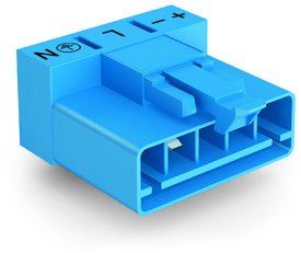 Konektor na desky plošných spojů, úhlové, 5pól., modrá WAGO 890-3115/011-000