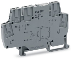 859-762 Modul s optočlenem 24 V DC, Šedá