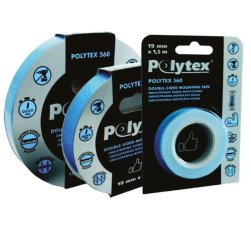 Instalační páska ANTICOR 560 Polytex-oboustranná /  19mm x 5m x 1,1mm / bílá