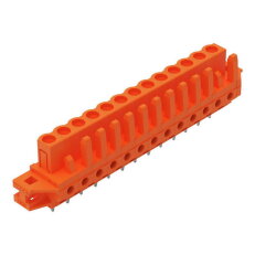 Pružinová svorkovnice THT rovná 5,08 mm oranžová 13pól. WAGO 232-173/031-000