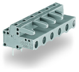 Pružinová svorkovnice THT úhlová 7,5 mm šedá 13pól. WAGO 232-843/045-000