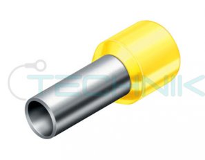 DI 1,0-6 žlutá Dutinka izolovaná,průřez 1,0mm2/délka 6mm,dle DIN46228