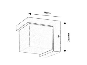 ANDELLE LED 10W IP54 bílá 3000K 570lm RABALUX 77096