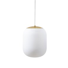 Závěsné LED svítidlo se skleněným stínidlem TANIA S1 HP 52W IP40 DALI 3K mosaz