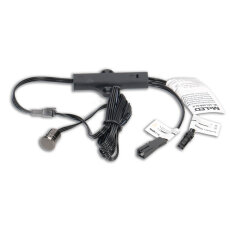 Kovový dotykový spínač/stmívač 12/24 V DC max. 3A kabel 1,5 m mini konektory