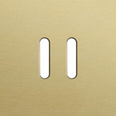 Jednoduchý čelní panel, NIKO Rocker alu GOLD BRUSHED 227-56102