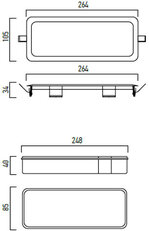 XRUN 3W LED 200LM 3H M IP20