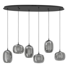 Závěsné svítidlo LARVA LED-CCT černá/černá 22,2W EGLO 390415