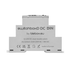 2-kanálové relé na DIN lištu BleBox SWITCHBOXD DC DIN ALUMIA BB0048