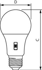 LED žárovka PHILIPS CorePro LEDbulb DIM 8-60W A60 E27 5CCT