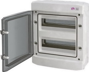 Nástěnná rozvodnice ECH-24PT-s 24M (2x12) IP65 ETI 001101067