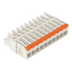 1vodičová pružinová svorkovnice, Páčka, Push-in CAGE CLAMP, Světle šedá