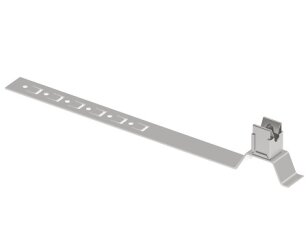 Držák vedení K LIK s příchytkou na drát 8mm, L330mm pod střešní krytinu, Inox