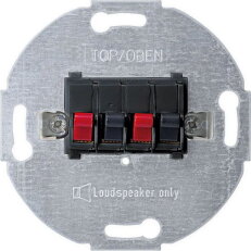 Mechanizmus pro připojení reproduktorů, Merten, dvojnásobný, antracit 467014