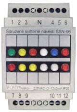 Sdružené světelné návěstí SSN-DIN-96 G,Y,R,W,B,R/R,2Y,2W,R 24DC ELECO 31113742