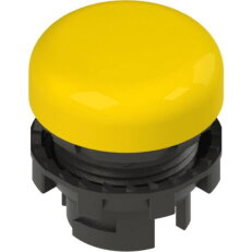 Světelná čočka d22mm, Čočka: bez symbolu, žlutá, Plochý, plast, černá, IP67