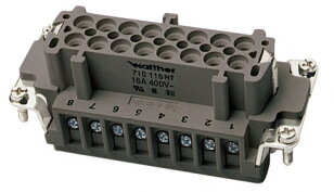 Vložka konektoru BHT 16 se šroubovými dutinkami WALTHER 710116HT