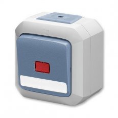 ABB Variant Spínač 2pól. signal. doutnavka 2S IP54 modrá 3559N-C02512 M