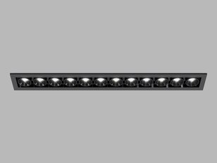 Zápustné svítidlo LED2 RIVA MINI 12, B DALI/PUSH 20W 3000K/3500K/4000K UGR černá