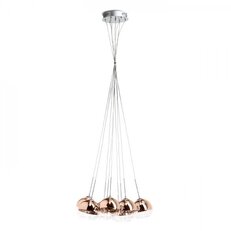 ASTRAL závěsná měděné sklo/čiré sklo 230V/12V G4 10x20W RENDL R11706