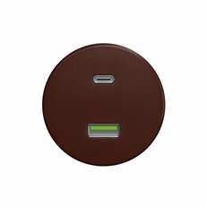 USB zásuvka A+C GREENLUX KLIKLAP H/USB Brown