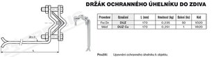 Držák ochranného úhelníku DUZ Cu (měď) TREMIS V920