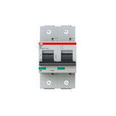 S802B-C63 jistič 2p char. C 63A s klecovou svorkou Icu 16kA ABB 2CCS812001R0634