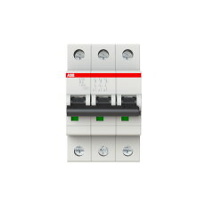S203-D2 3 fázový jistič 2 A char. D 6kA ABB 2CDS253001R0021