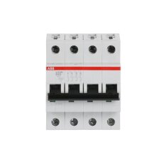 S204M-B63 4 fázový jistič 63 A char. B 10kA ABB 2CDS274001R0635