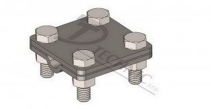 DT TECHNIC 444080 SR 03 b nerez Svorka zemnící pro spojení páska-drát