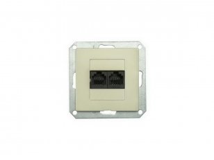 Zásuvka komunikační 2x8 pin KAT. 6 PREMIUM 2 PC/6 M-P GREENLUX GXKP251