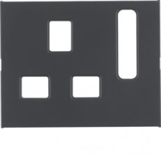 Centrální díl pro zásuvku British standard, K.1, antracit, mat BERKER 3313077006