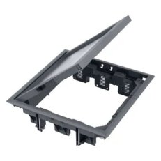Podlahová krabice FB čtvercová 12×K45 12mm šedá 85mm116mm IK08 FB34012/1