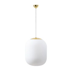 Závěsné svítidlo se skleněným stínidlem OSMONT TANIA S2 23W IP40 E27 mosaz