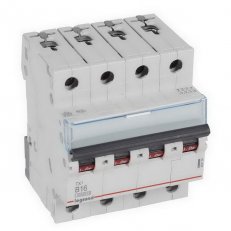 TX3 JISTIČ, 4 PÓLOVÝ, CHAR. B, 16A 10000A LEGRAND 404154