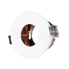 GU10 Fitting White+Rose Gold Round, VT-873 V-TAC SKU3159