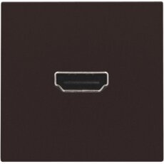 Zásuvka HDMI-HDMI-DARK BROWN NIKO 124-69417