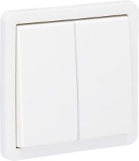 HYDRO BÍLÉ-přepínač č.5B (bez krabice) - automatické svorky NIKO 701-32605
