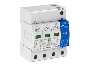 OBO V10-C 3+NPE Svodič přepětí, typ 2, 3P+NPE 40kA(8/20), 280V