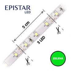 LED pásek 60LED/m, 3528, IP20, zelená, 12V, 5m FK TECHNICS 4730483-60