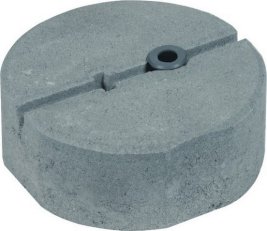 Betonový podstavec C45/55 8,5kg D 240mm -SET- s madlem a adaptérem M17