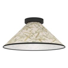 Stropní svítidlo EGLO OXPARK 1xE27 černá/bílá matná bambusové listy 1X25W IP20