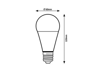 Světelný zdroj SMD LED, E27 A60, 13W, 1300lm, 3000K RABALUX 79040