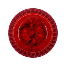 EN54-3 červená siréna s doplňkovou červe