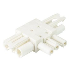 rozvodný blok T, 3-pól, 1/2, plochý, gesis, bílý WIELAND 92.030.1253.0